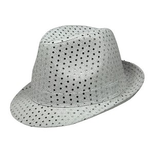 Fedora Hats – 12 PCS Silver - HT-5130SV